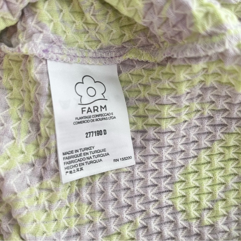 FARM Rio Knit Midi Dress- Purple and Yellow Midi Dress - Picture 6 of 6